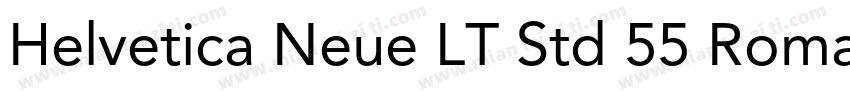 Helvetica Neue LT Std 55 Roman字体转换